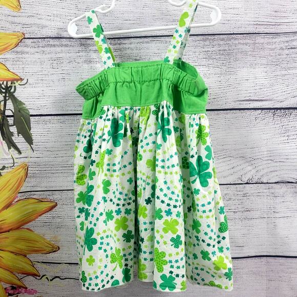 Green Shamrock Dress Toddler Size 6 - Picture 4 of 4